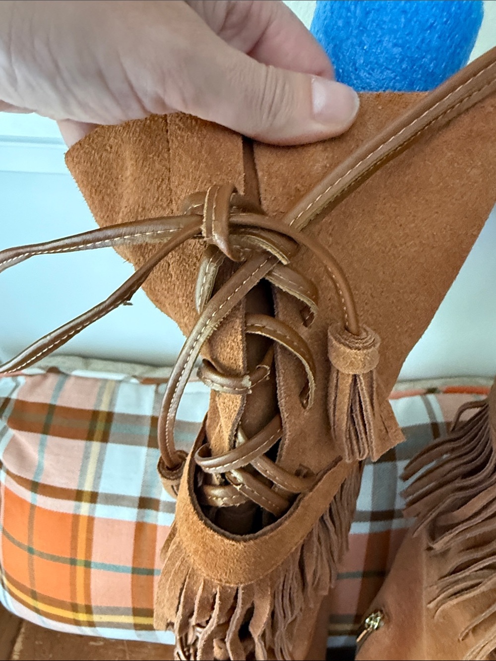 Colin Stuart Suede Fringe Boots - Picture 8 of 13